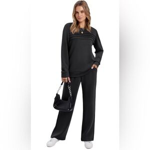Women's Black Lounge Set